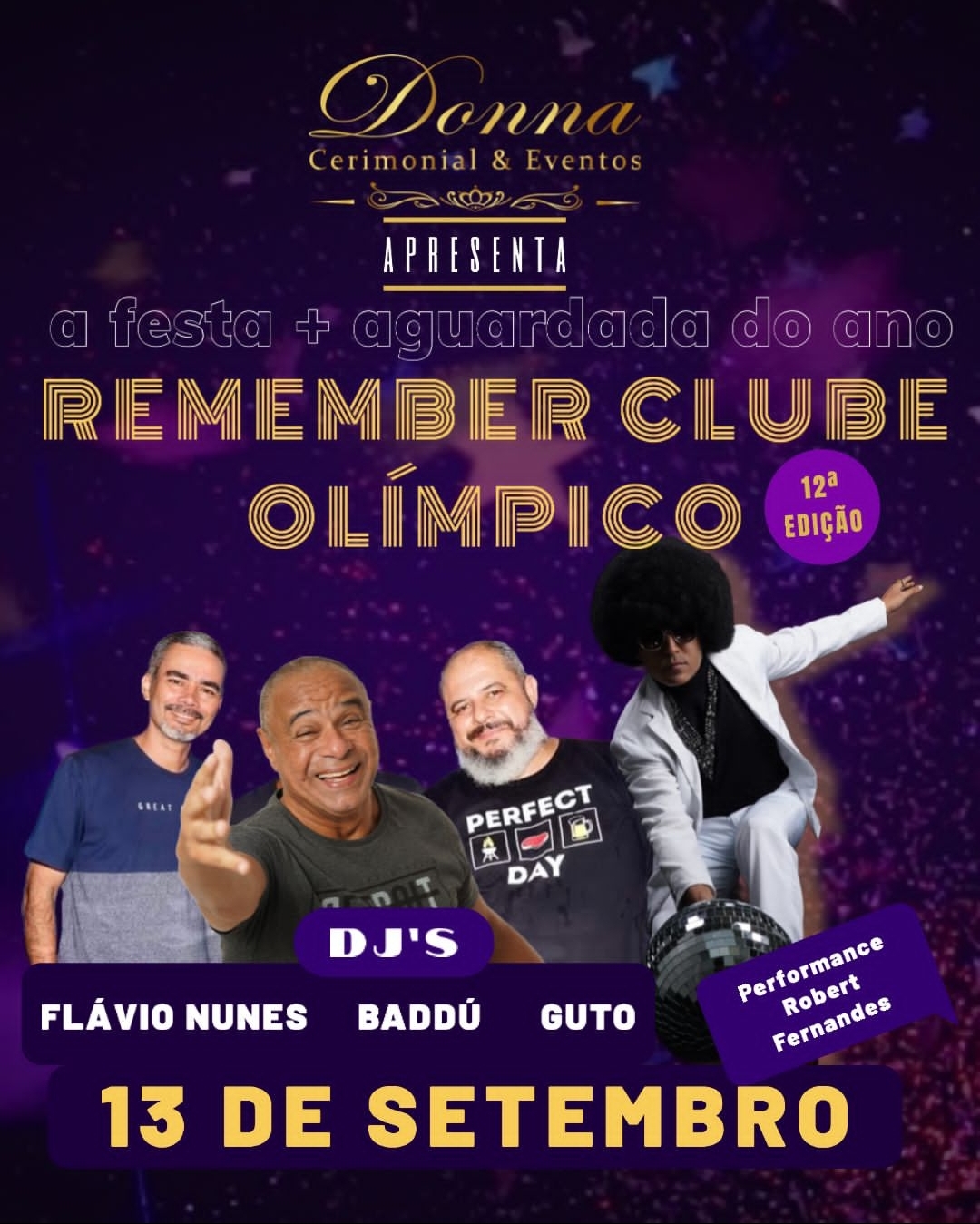 12 EDIÇÃO DA FESTA REMEMBER CLUBE OLÍMPICO 
